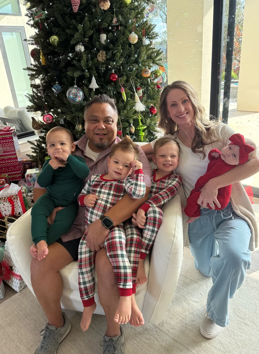 Richard with his grandkids