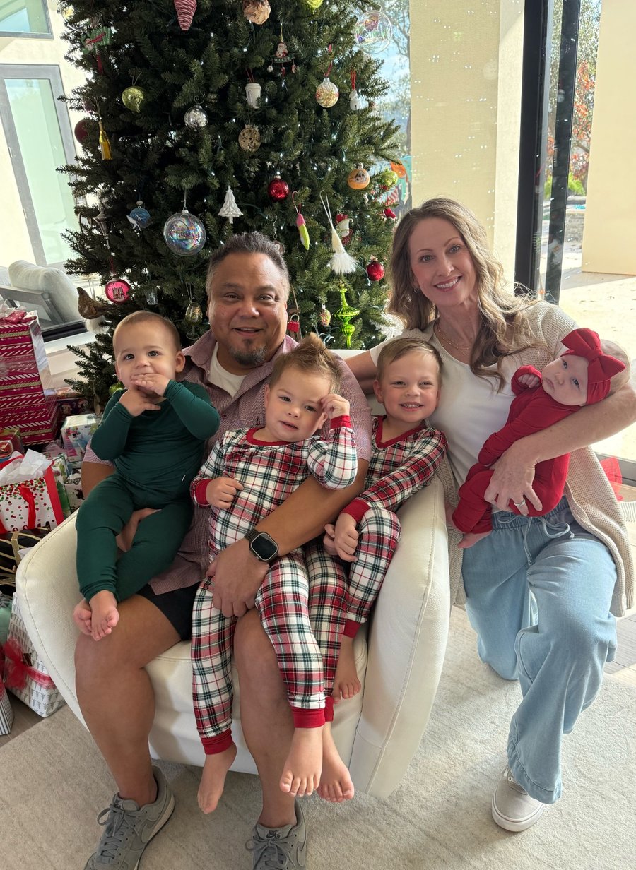 Richard with his grandkids